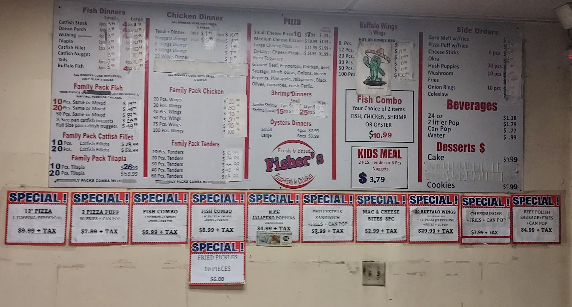 Fisher's Pizza Fish & Chicken